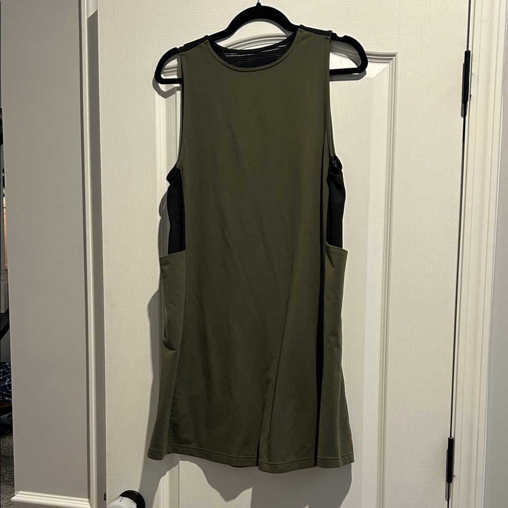 Lucy athletic Sleeveless Olive Green Women's dress